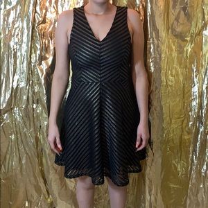 Dress black and gold